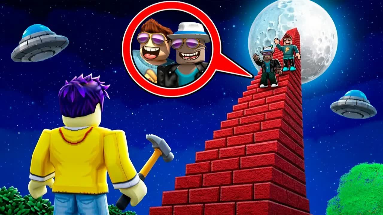 ПОСТРОИЛ ЛЕСТНИЦУ ДО ЛУНЫ ROBLOX - Овер Шоу