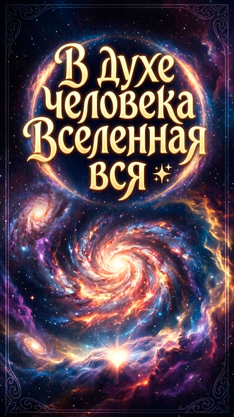 В духе человека — вся Вселенная: Тайна, которую ты носишь в себе