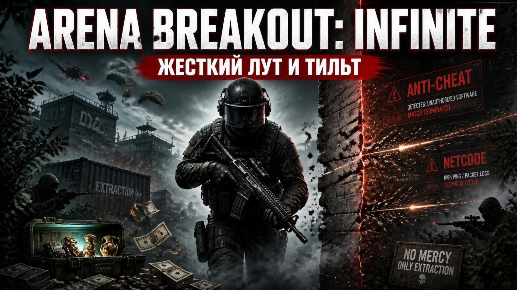 Играем в помойку: неткод на дне, читаки, лут-боксы. Arena Breakout: Infinite | музло от @MuzSWAP |
