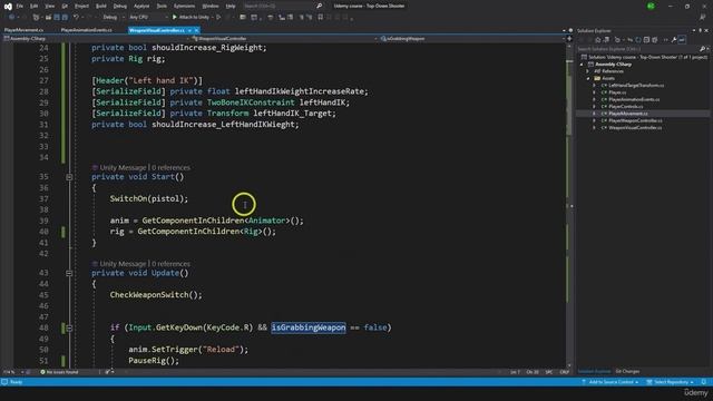 404 Визуальные эффекты и анимация оружия (Полное руководство по Unity 3D: шутер с видом сверху)