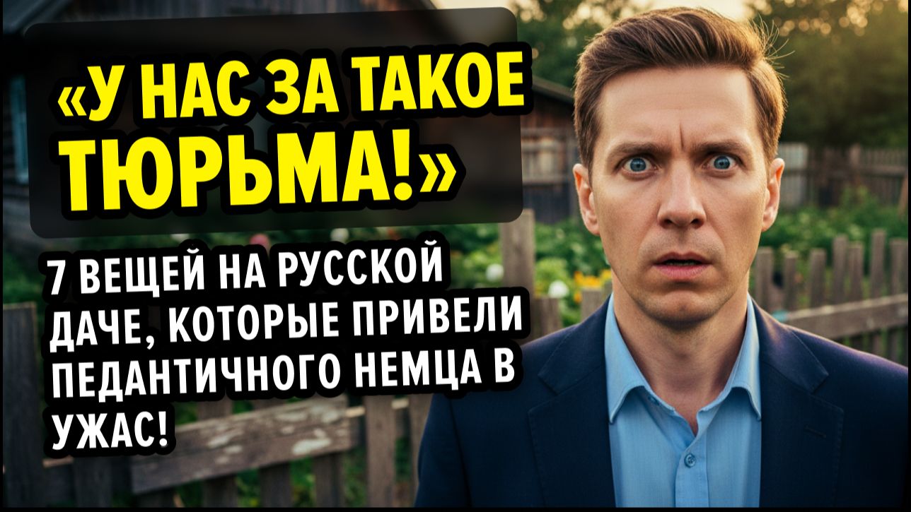 НЕМЕЦ В ШОКЕ: 7 вещей на русской даче, которые строжайше ЗАПРЕЩЕНЫ в цивилизованной Европе.