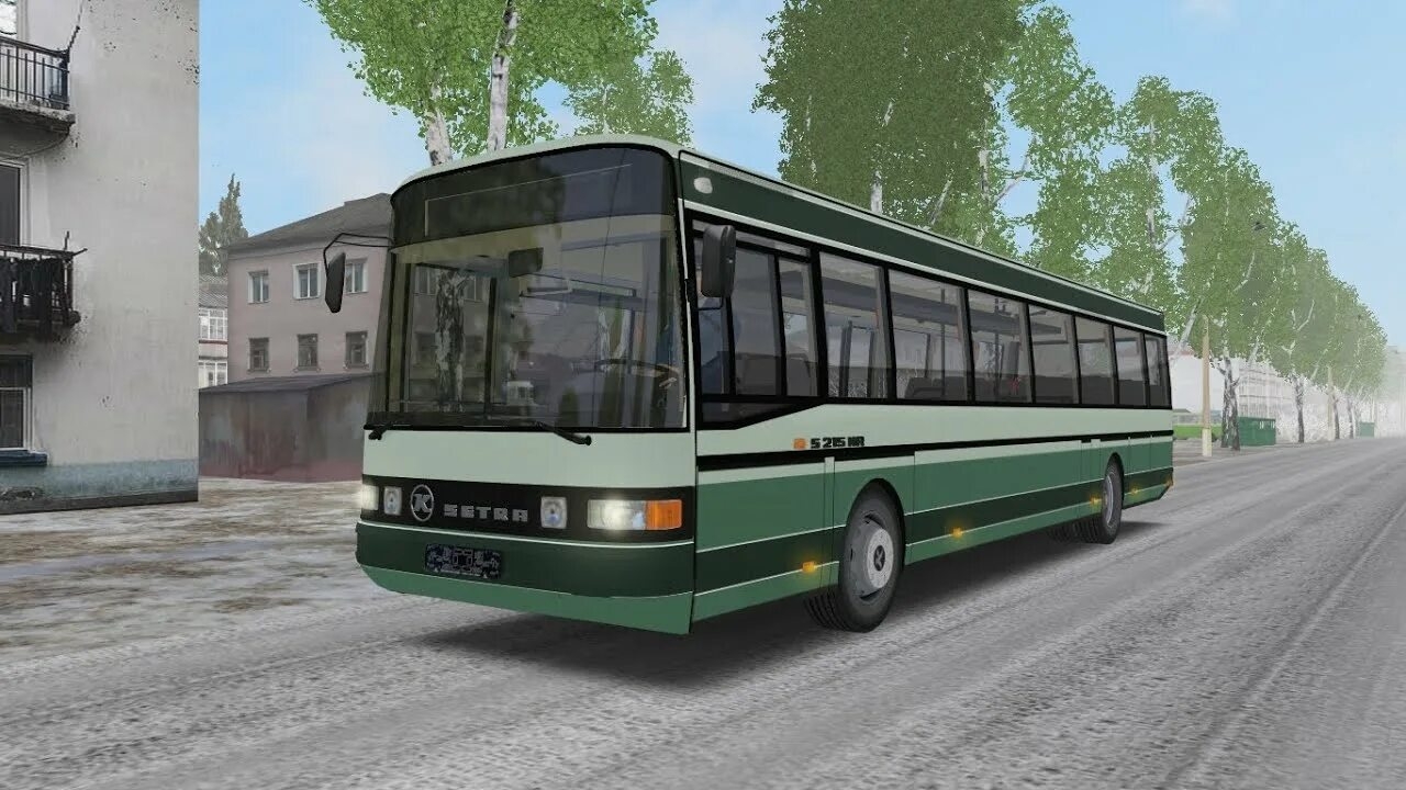 OMSI 2 _ ПОЕЗДКА НА СТАРОМ НЕМЕЦКОМ АВТОБУСЕ SETRA S 213UL