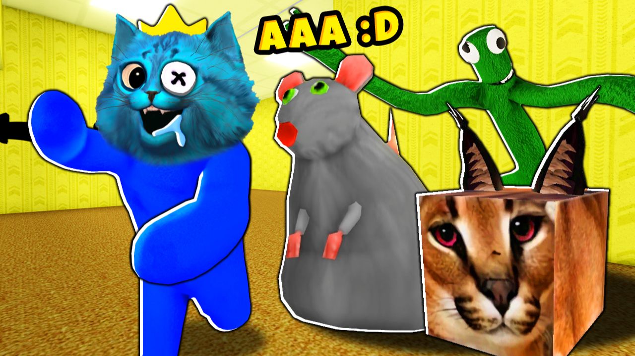 🌈 Я стал СИНИМ МОНСТРОМ из РАДУЖНЫХ ДРУЗЕЙ Побег из Закулисья ROBLOX Backrooms Morphs КОТЁНОК ЛАЙК