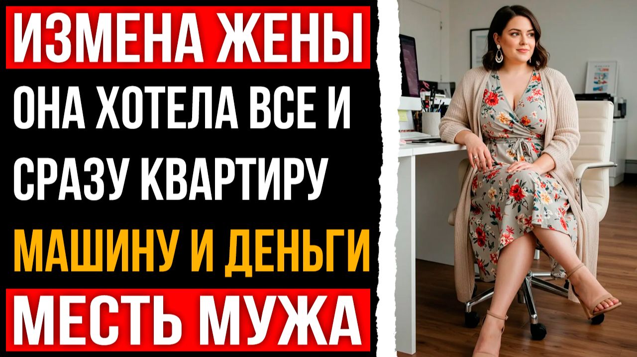 Измена жены - Она хотела все и сразу квартиру машину и деньги