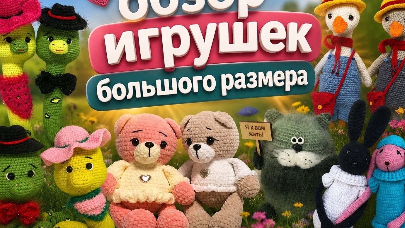 Обзор игрушек 
Большого размера