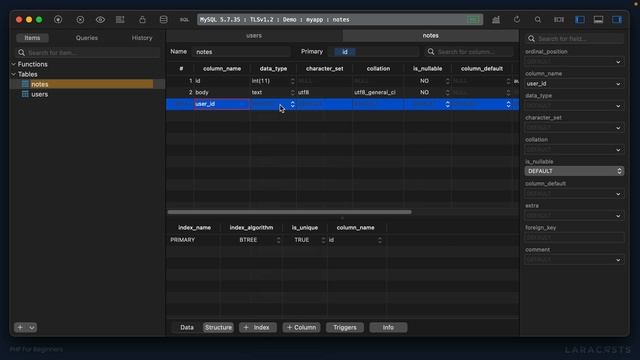 21 - Database Tables And Indexes