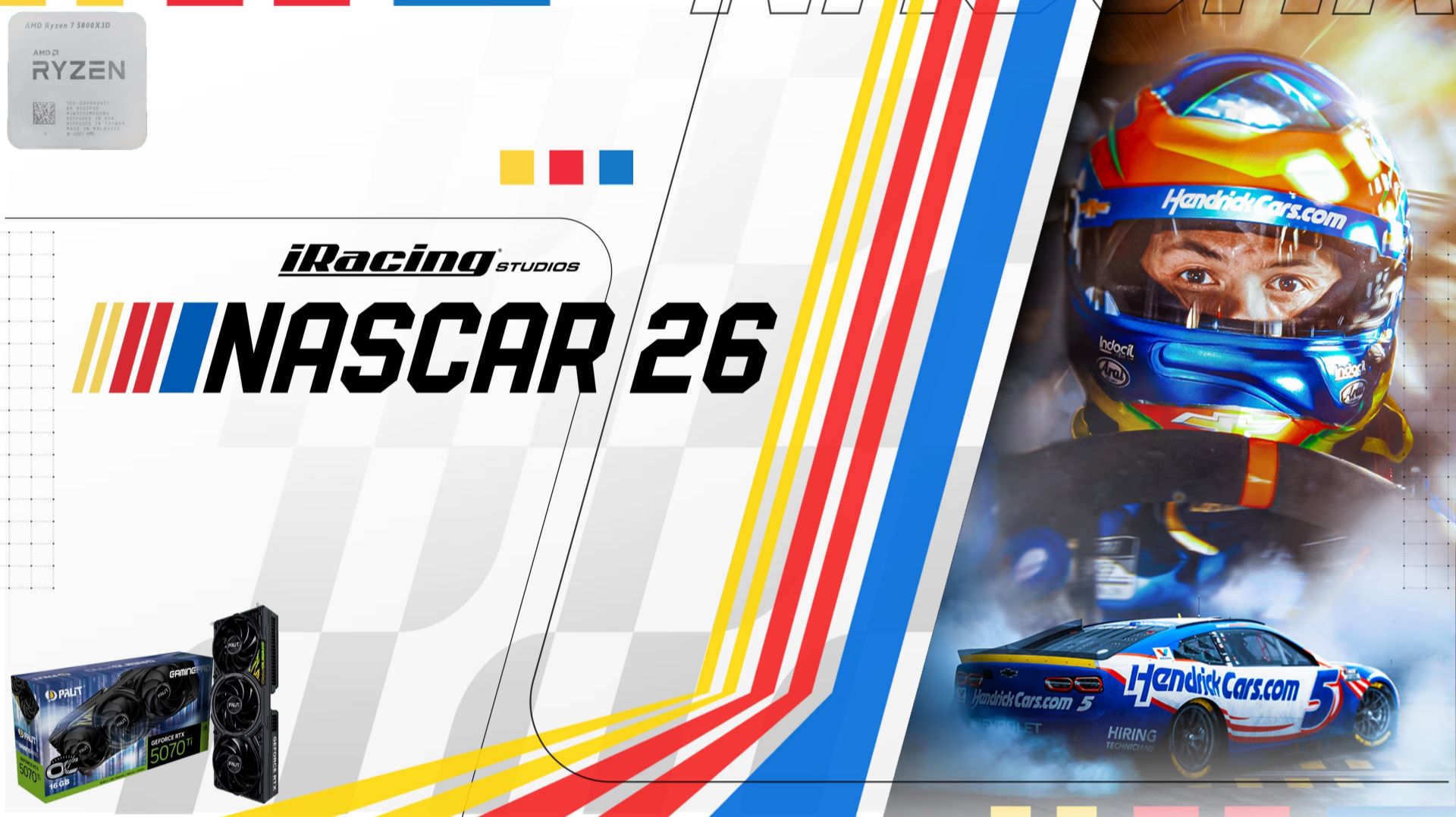 IRacing Studios NASCAR 26/1440p/R7 5800X3D/RTX 5070Ti