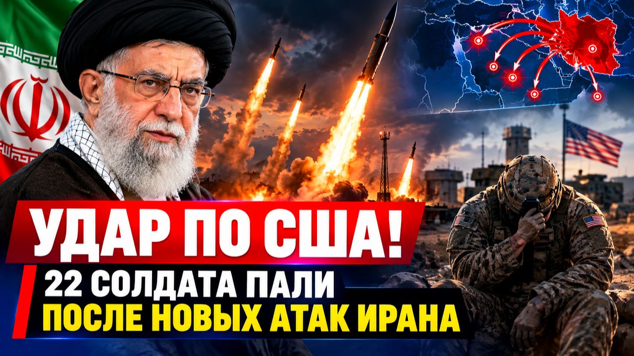 ШОК! 22 АМЕРИКАНСКИХ СОЛДАТА ПОГИБЛИ В РЕЗУЛЬТАТЕ АТАК ИРАНА!