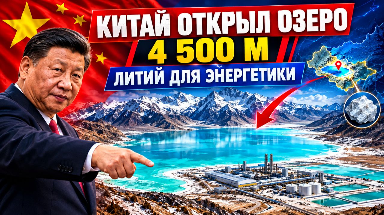 КИТАЙ ОТКРЫЛ ОЗЕРО С ЛИТИЕМ НА 4500 МЕТРОВ УДАР ПО АМЕРИКАНСКОЙ НЕФТЯНКЕ!