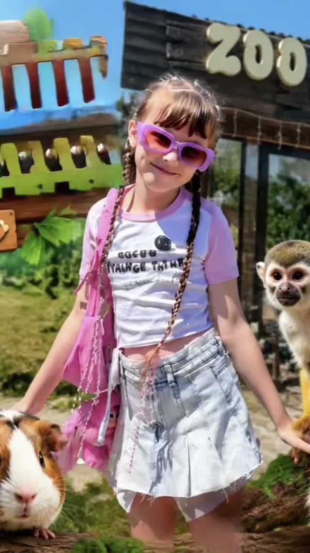 ЭКО парк крошка на ладошке🐒🦝🦙 #крошканаладошке