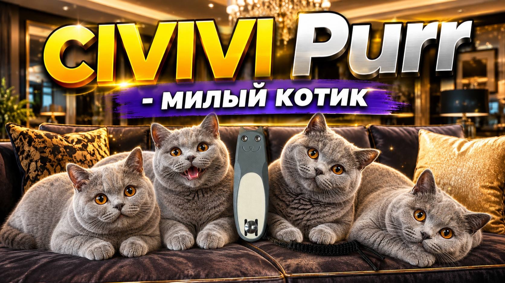 ЭТО ПРИДУМАЛ ГЕНИЙ! Civivi Purr складной нож
