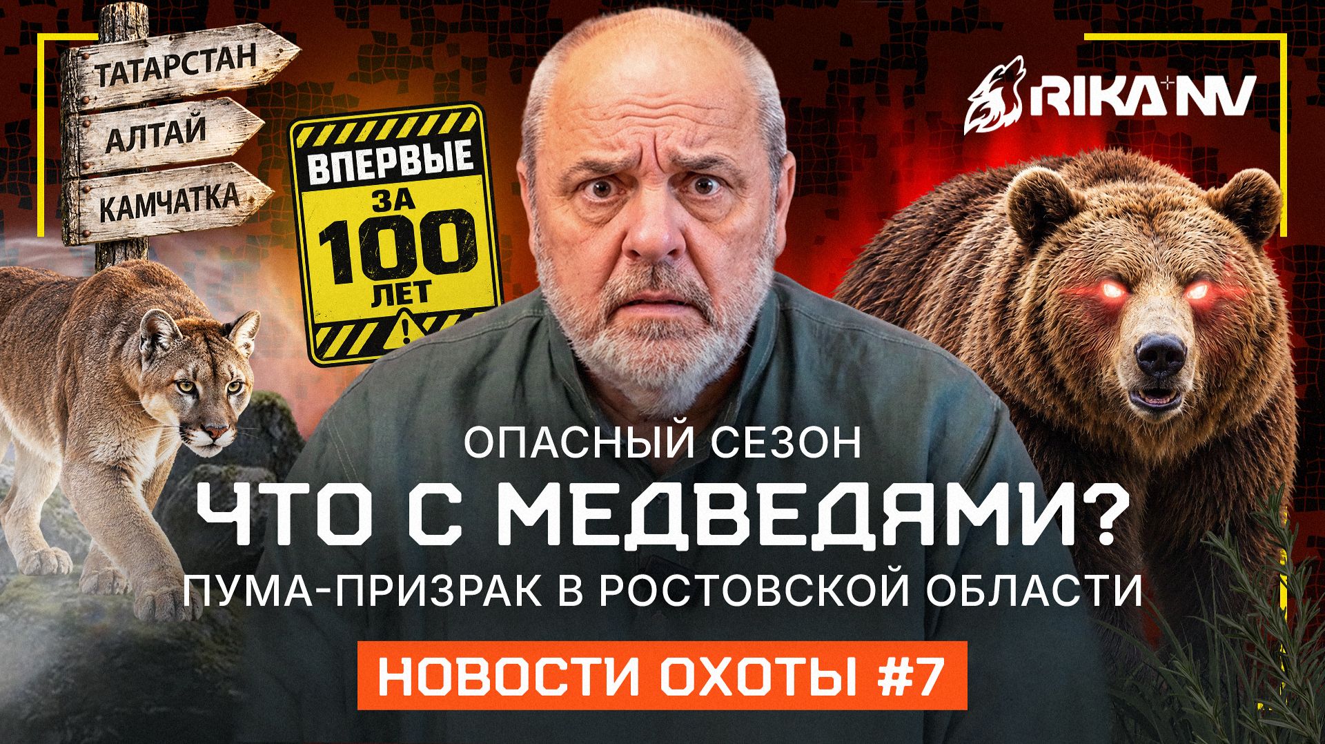 Новости от RikaNV: Пума в Ростовской области, рекордный медведь и дилемма законов