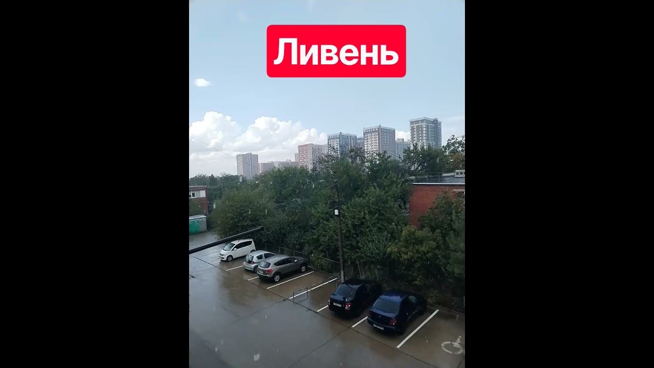 Осенний ливень. Краснодар