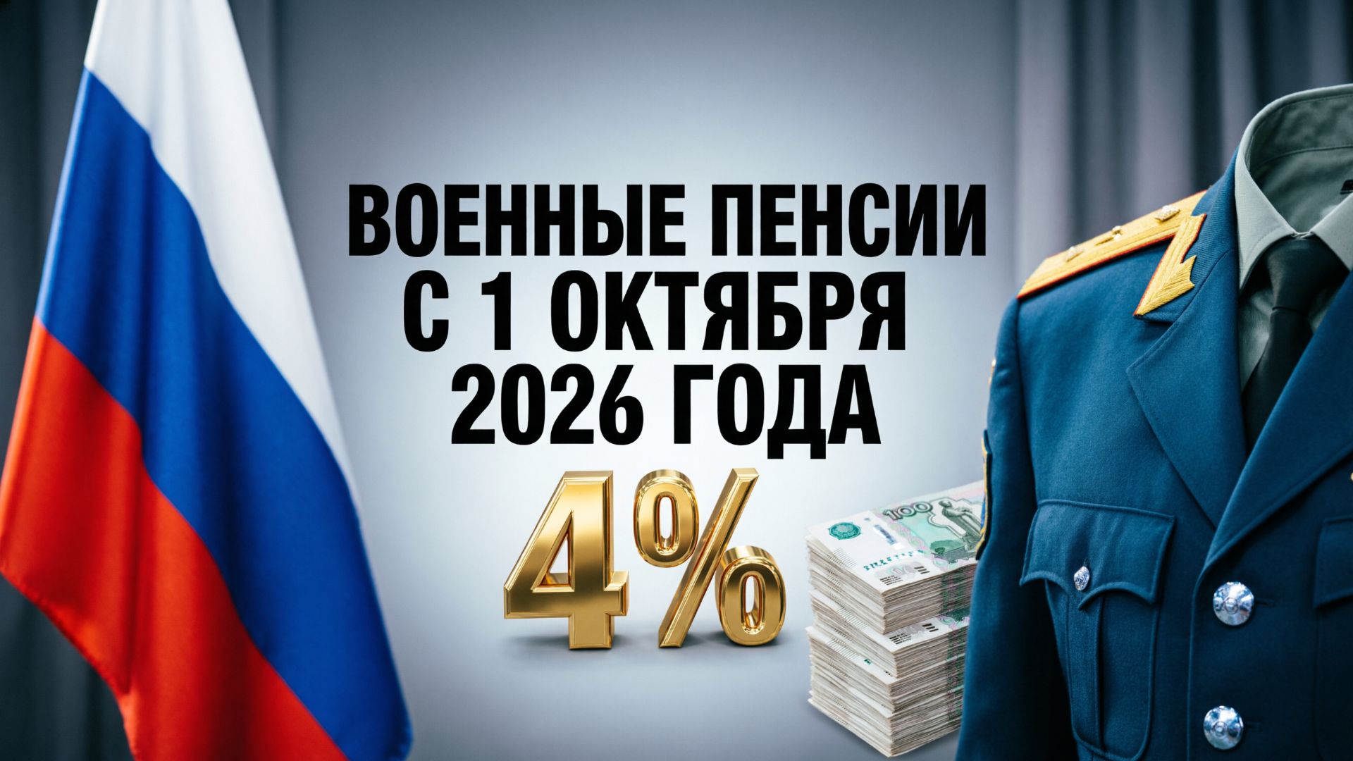Военные пенсии с 1 октября 2026 года