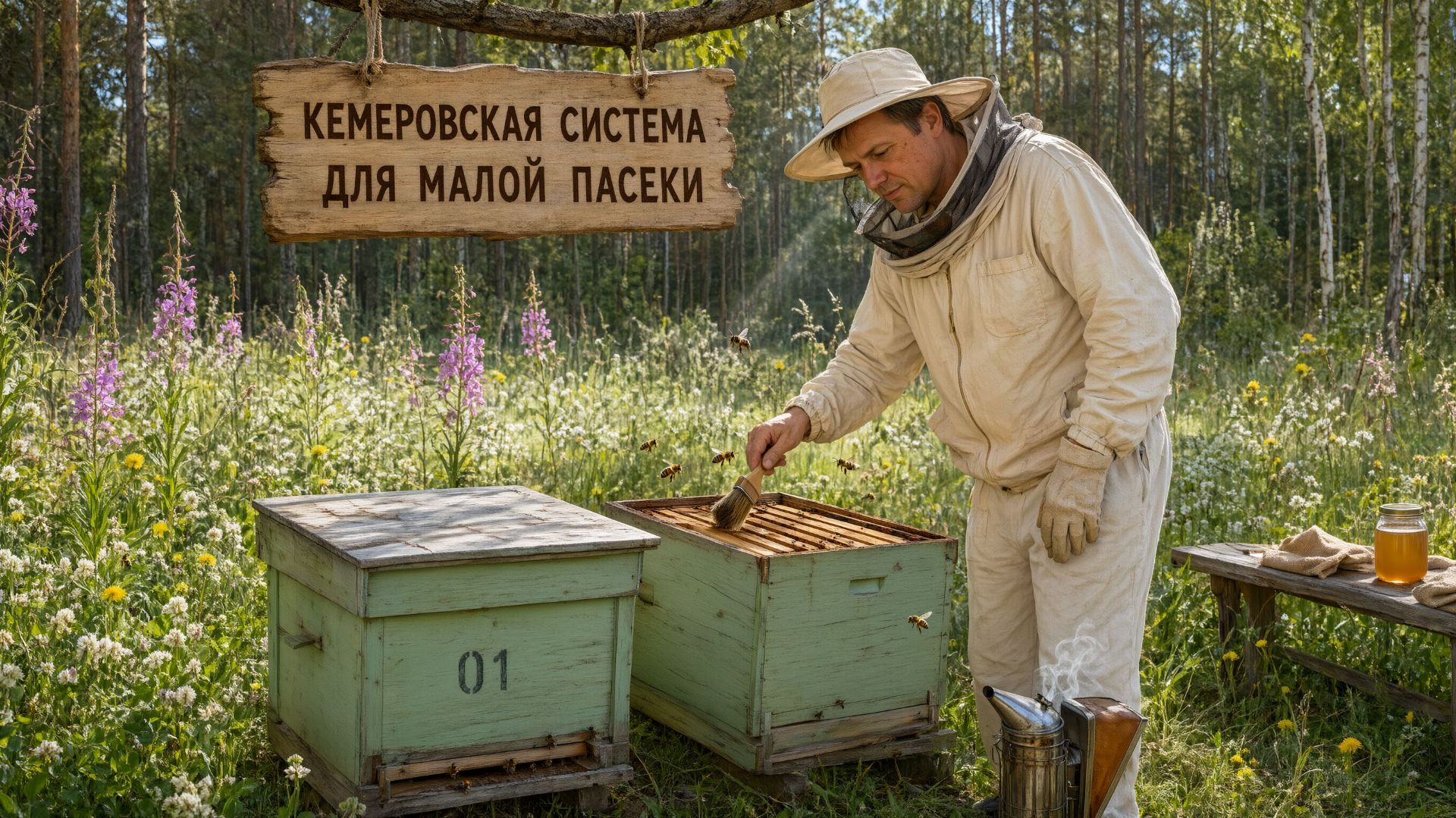🐝 Кемеровская система для 2–3 ульев: как содержать пасеку выходного дня? Отвечает Кашковский 📋