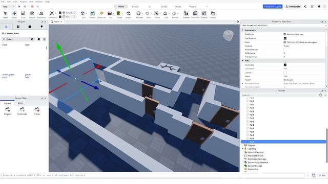 Строю дом в ROBLOX STUDIO 1