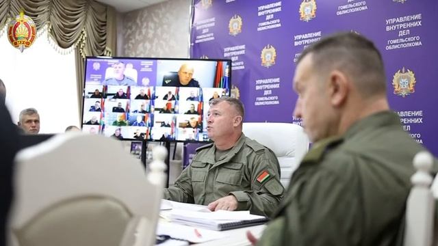Сегодня на Гомельщине начались комплексные командно-штабные учения МВД
