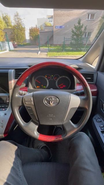 2009 Toyota Vellfire 2.4L запуск двигателя