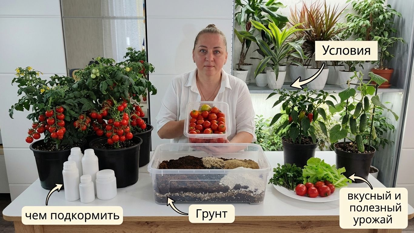 ИНТЕРЕСНЫЙ СПОСОБ ВЫРАЩИВАНИЯ Огурцов, Томатов, зелени в Горшках  - ПОШАГОВОЕ РУКОВОДСТВО