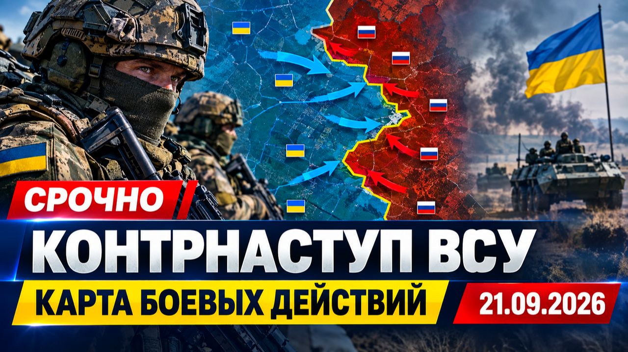 УЖАСНАЯ БОЙНЯ⚠️КОНТРНАСТУП ВСУ МАССА ТРУПОВ И КАРТА СРАЖЕНИЙ НА 21.09.2026!