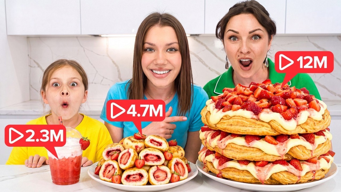 🍓 маленький, БОЛЬШОЙ, средний Кукинг из КЛУБНИКИ / Вики Шоу