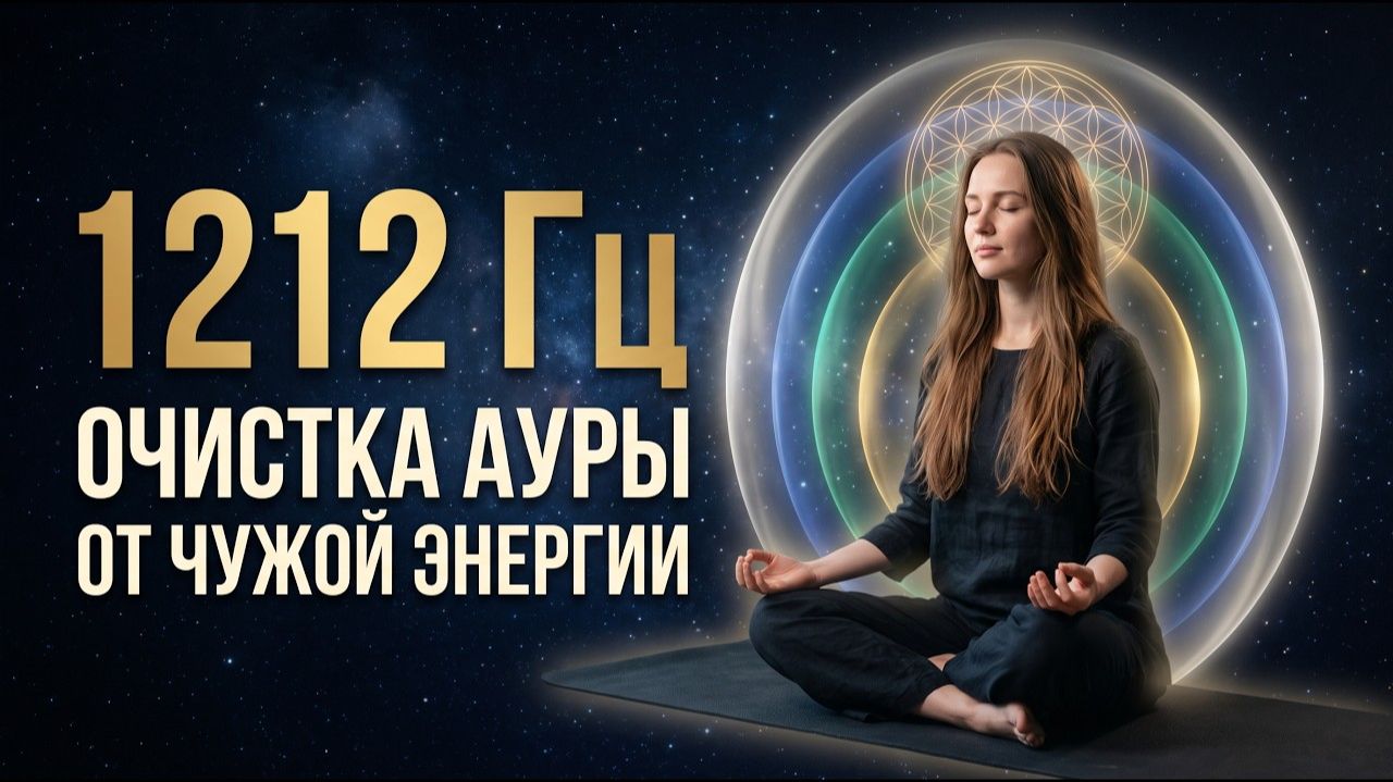 1212 Гц — Очистка АУРЫ от Чужой Энергии | Сними Всё, Что Больше Тебе не Принадлежит
