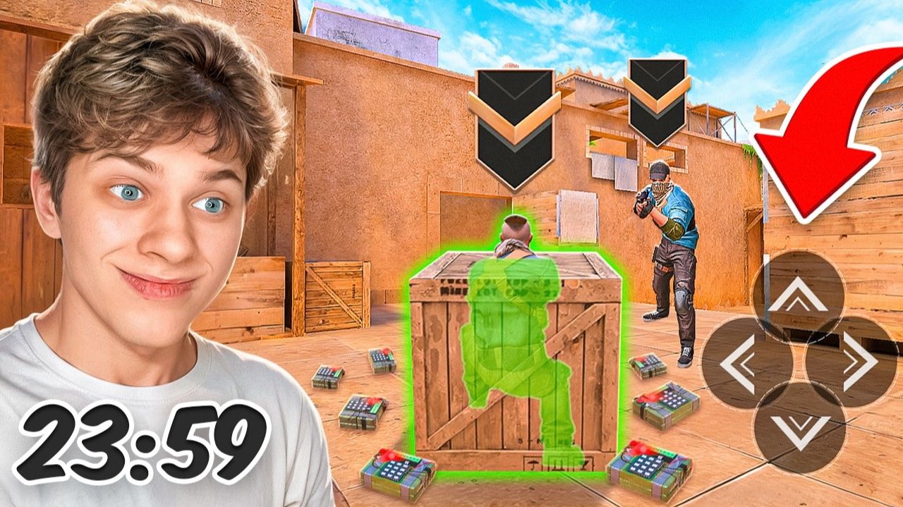😱Притворился БОТОМ на 24 ЧАСА на Бронзах... (STANDOFF 2)
