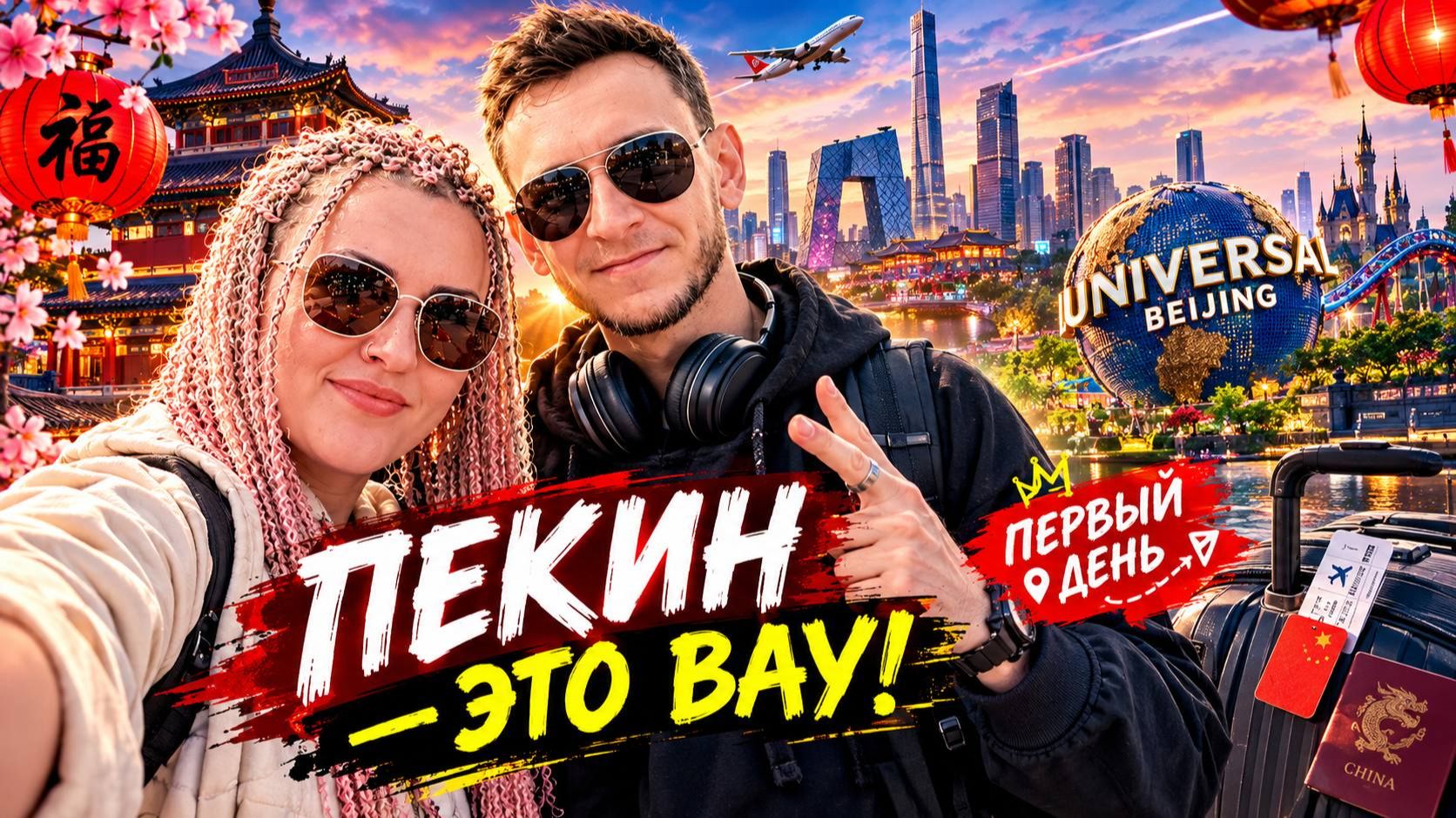 1:ОТПУСК В ПЕКИНЕ✈️ Заселение в отель и первый день в Universal Beijing