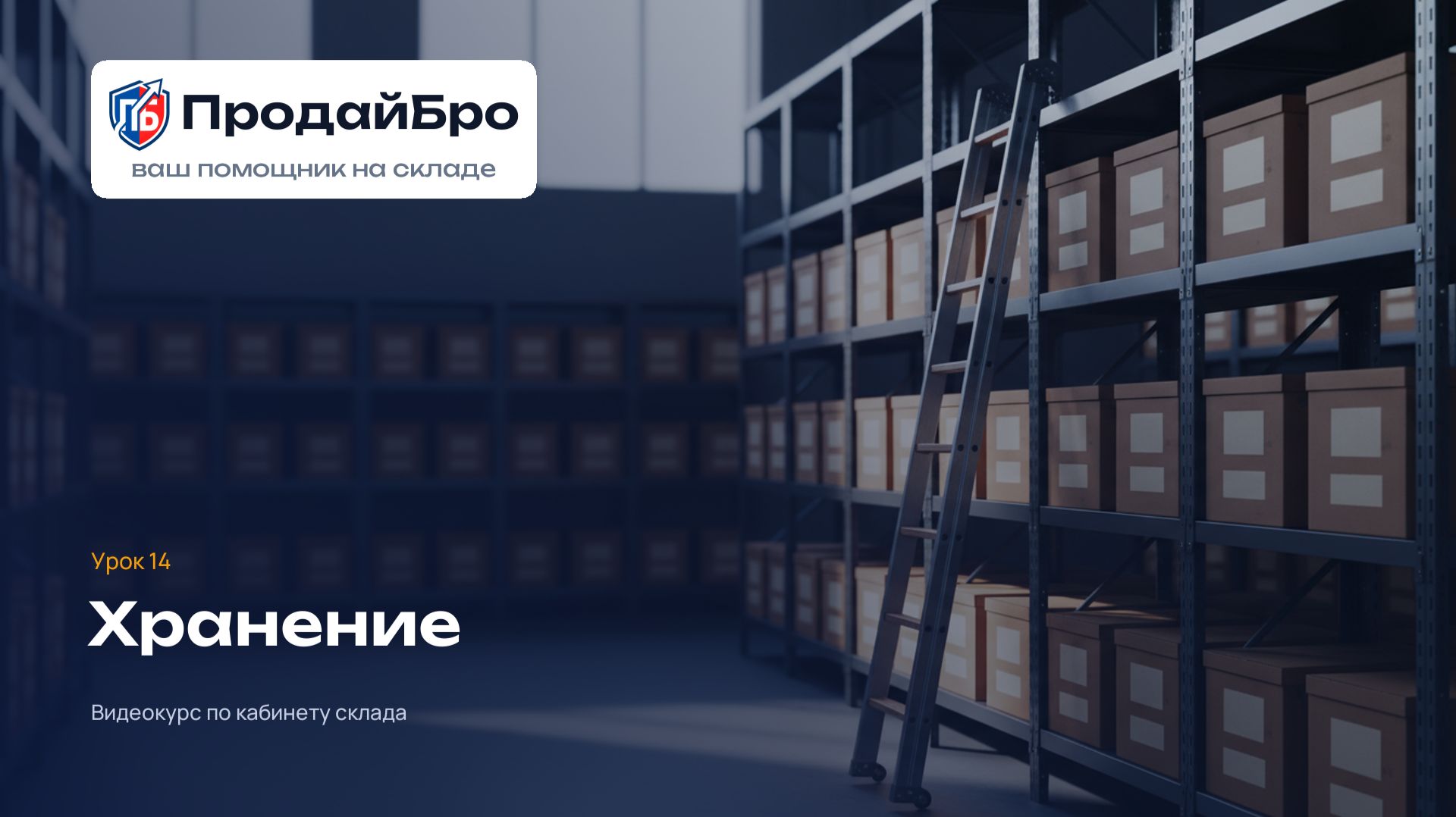 Урок 14. Хранение: плата за место на складе — кабинет склада ПродайБро