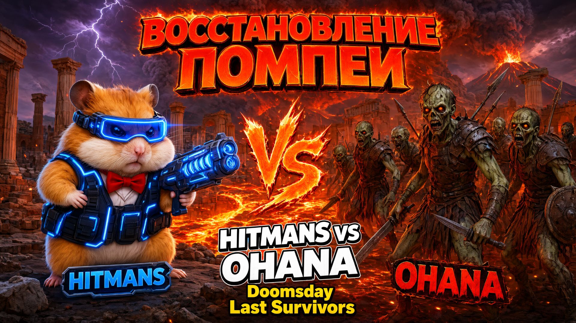 22:00MSK Pompeii Hitmans Vs OHANA | Новости от разработчиков | Doomsday Last Survivors