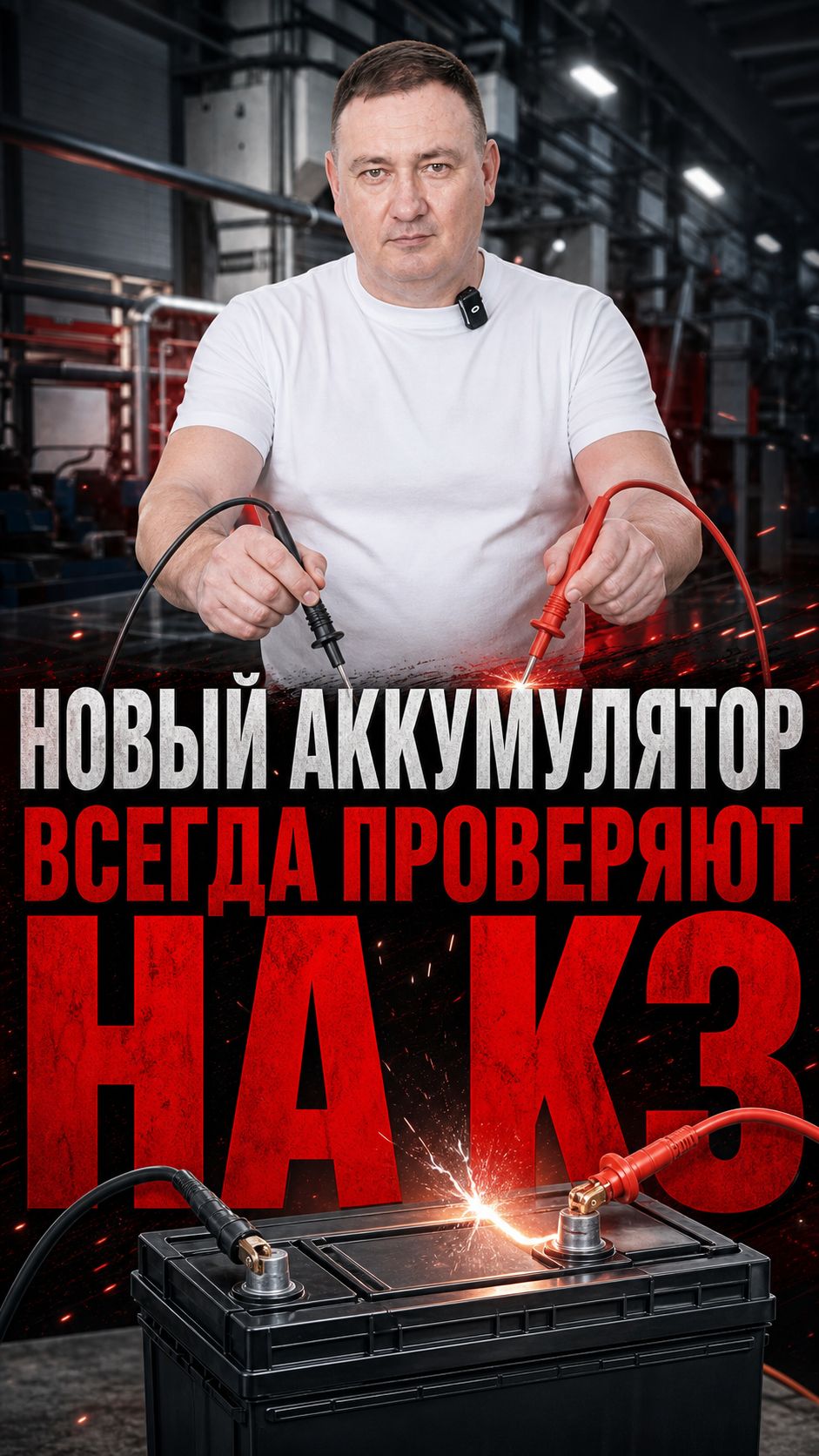 Новый аккумулятор ВСЕГДА проверяют на КЗ