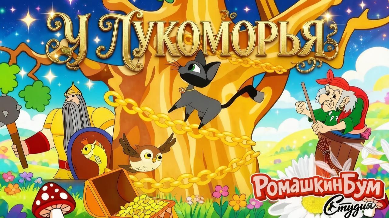 Пушкин А.С.🎩Повторяем классику 📚 У Лукоморья дуб зелёный 🌳 Мультфильм 📚 Сказка: «У лукоморья»