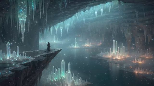 CRYSTAL CAVE  Ethereal Fantasy Ambient Music - Relaxing Soundscape With Soothing
