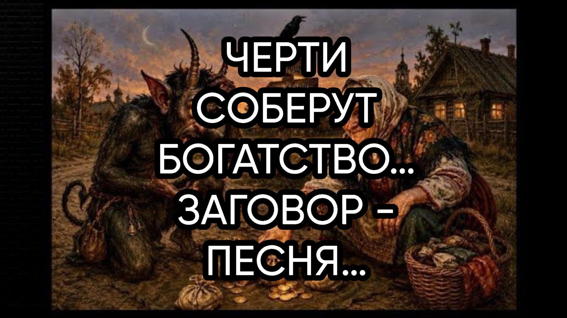 ЧЕРТИ СОБЕРУТ БОГАТСТВО…ЗАГОВОР -ПЕСНЯ…ДЛЯ ВСЕХ…
