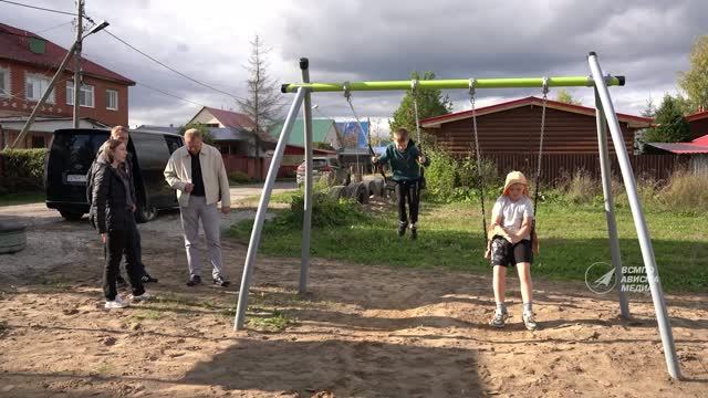 В Березниковском районе Абрамово появилась новая детская игровая площадка.