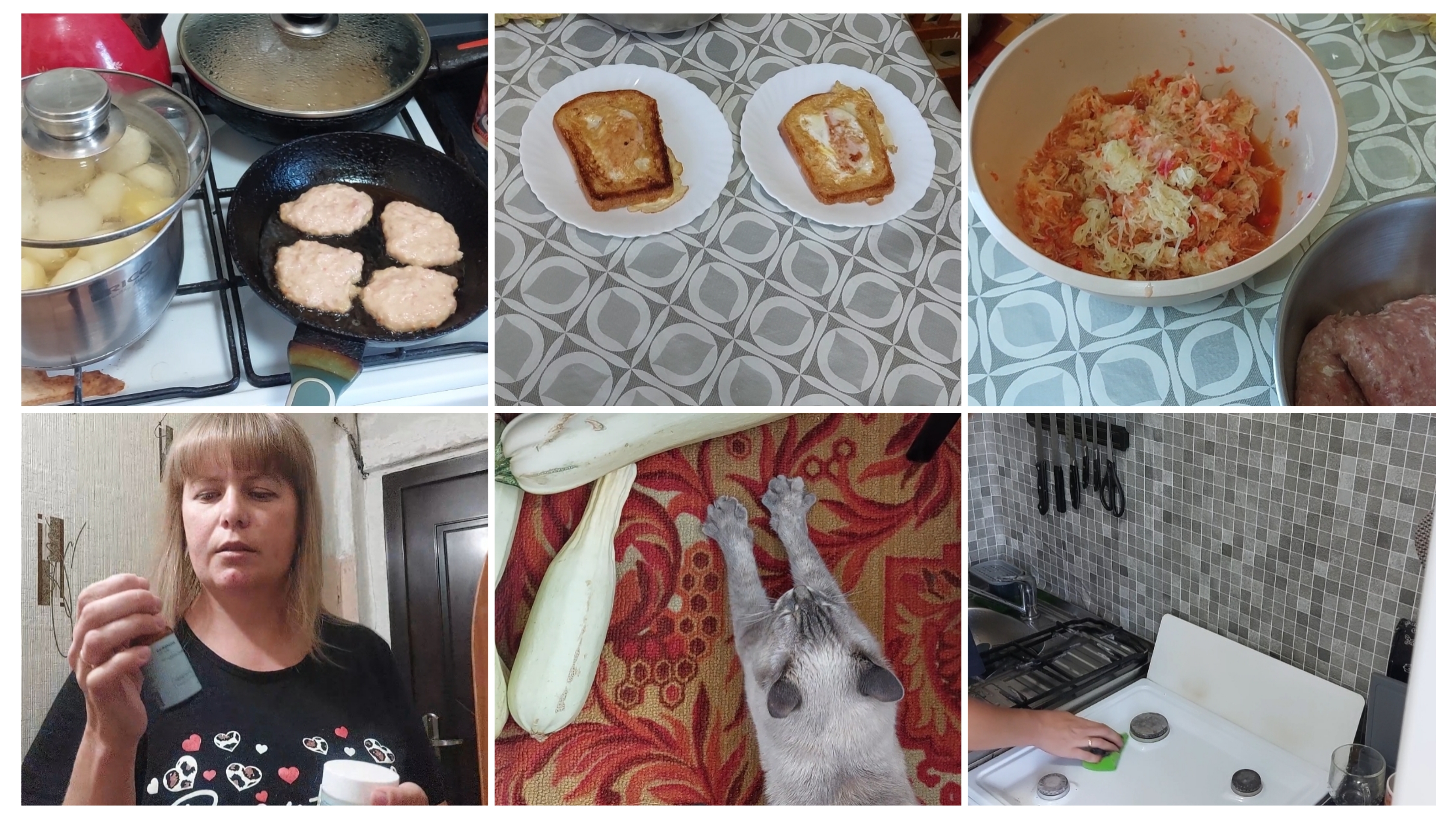 Котлеты с овощами 🔥 Быстрый завтрак / Как облизанная корова / Навела чистоту