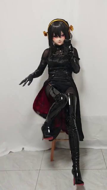 Кигуруми-косплэй Йор из Spy X Family, часть 2. #cosplay #kigurumi #kigurumimask #kigurumidoll