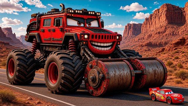 Эпический побег Молнии Маккуина со СТРОИТЕЛЬНОГО ЭКСКАВАТОРА MACK TRUCK