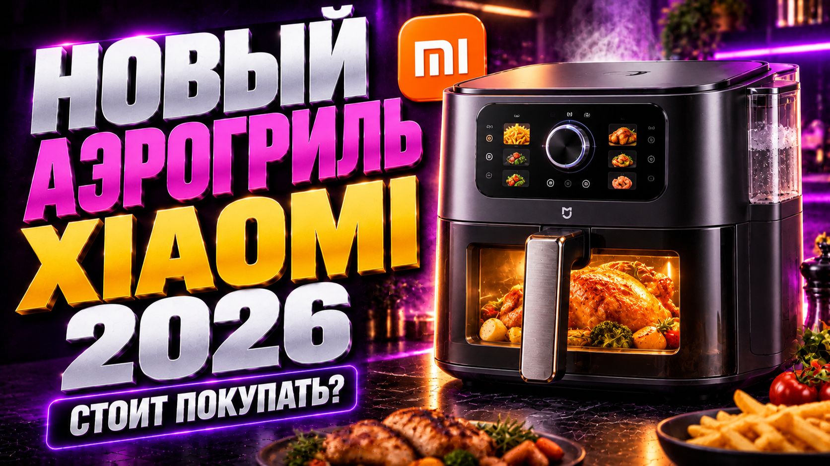 Аэрогриль Xiaomi Mijia Smart Steam Air Fryer — подробный обзор