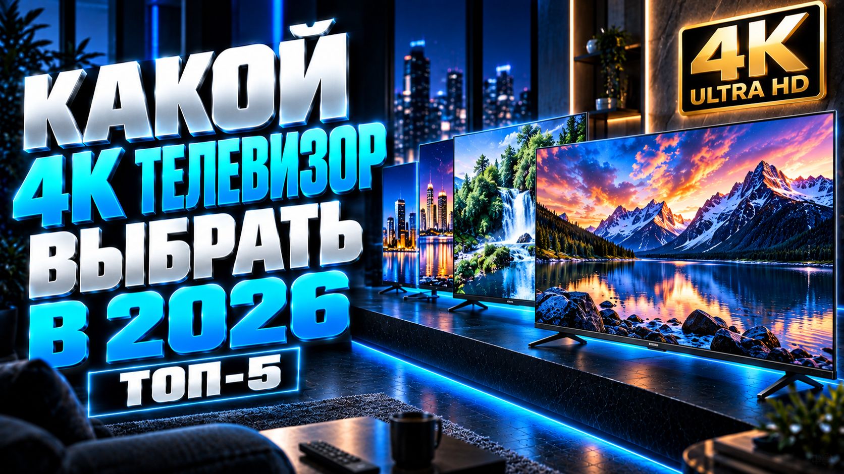 Лучшие 4K телевизоры 2026 года — какой купить?