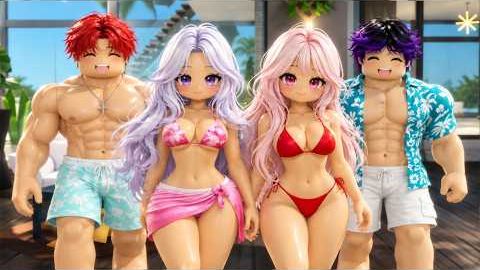 Мой краш скрывает секрет в Брукхейвене 💗🐰💙 Roblox Фильмы #roblox #brookhaven
