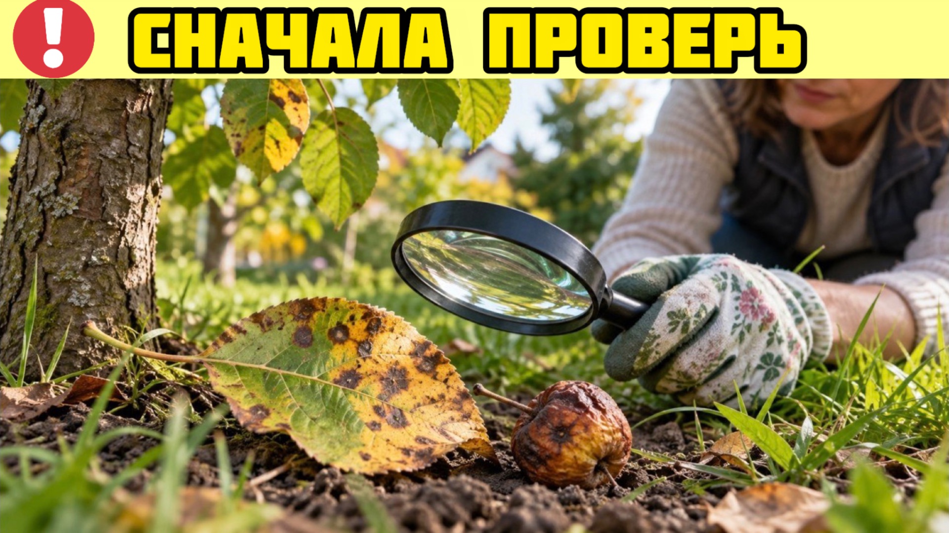 Осенний сад: сначала найдите проблему, а потом решайте, чем обрабатывать