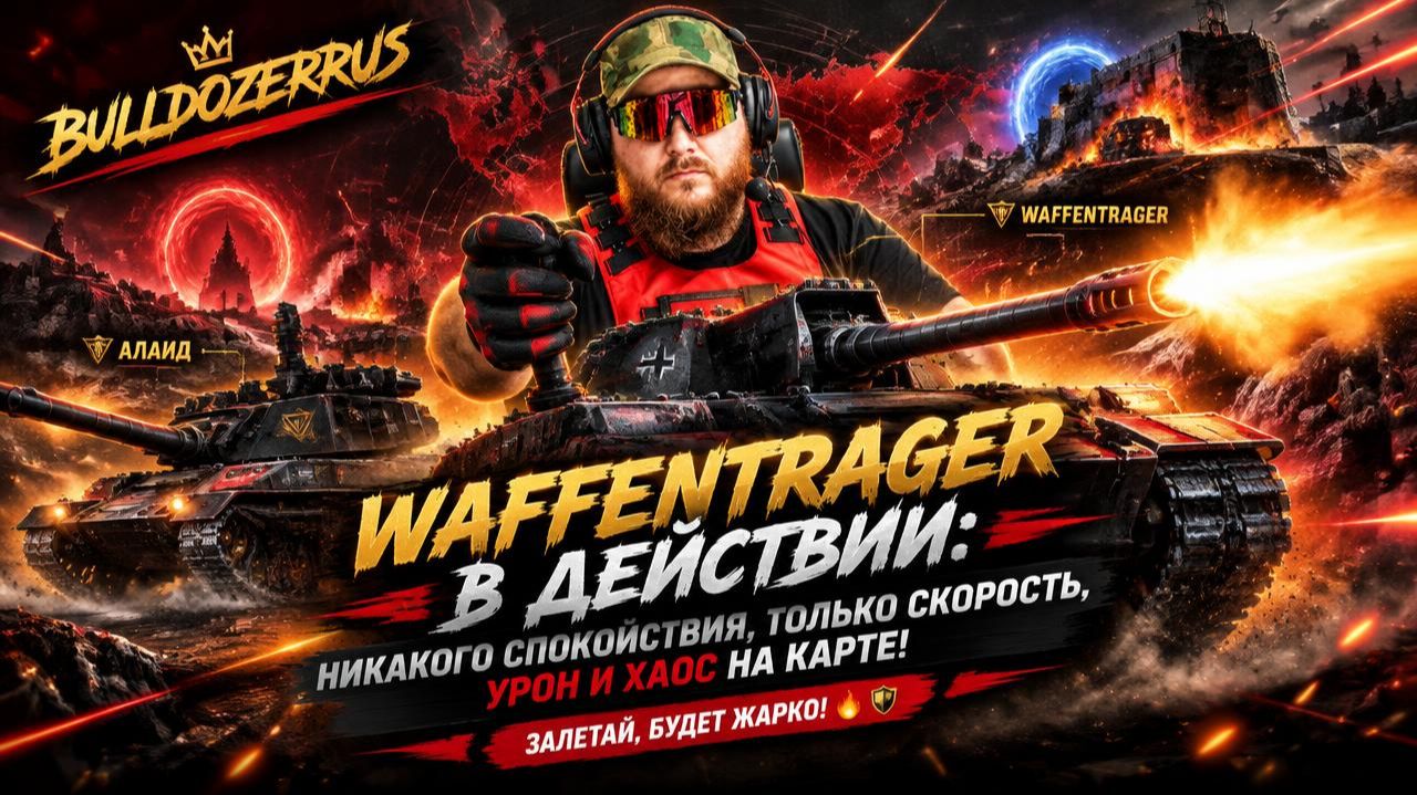 МИР ТАНКОВ. Waffentrager в действии: никакого спокойствия, только скорость, урон и хаос на карте!