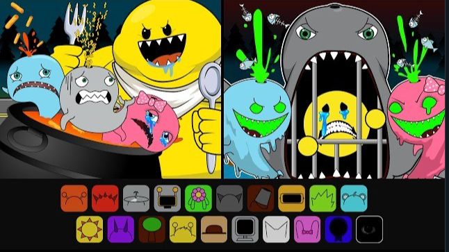 СПРУНКИ ОС- МОРСКАЯ ВЕРСИЯ. ВСЕ ПОЕДАТЕЛИ МОРЕЙ В ОДНОМ ВЫПУСКЕ Incredibox Sprunki