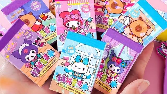 Умиротворяющая книга наклеек 💕 Расслабляющие звуки и музыка #наклейки #асмрзвуки #релакс