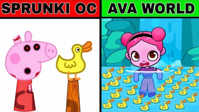МОЙ СПРУНКИ OC: ПЕППА ПИГ ПРОТИВ УТКИ ИЗ «СВИНКИ ПЕППЫ» В AVATAR WORLD