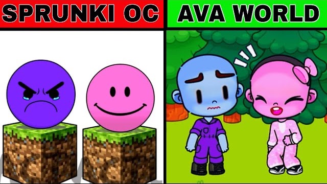 МОЙ СПРУНКИ OC: САДИТИ ПРОТИВ ЛОВИТИ ИЗ MINECRAFT В AVATAR WORLD