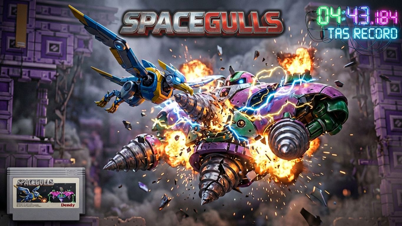TAS, (NES) Spacegulls - In 04m 43.184s By Thegugafá, Induviel & DrD2k9