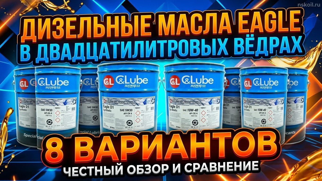 🛠️ Дизельные масла Eagle в двадцатилитровых вёдрах. 8 видов. + Коротко про каждый #anton_mygt