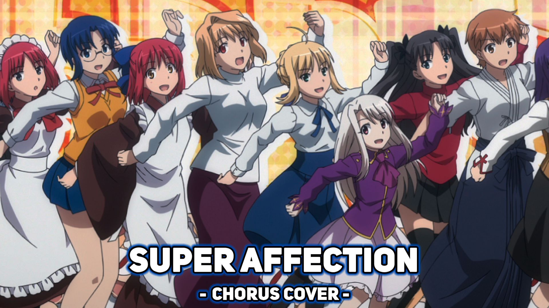 [Fate/Grand Carnival на русском] Super☆Affection (6 People Chorus)